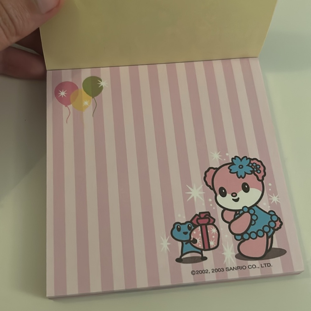Vintage Sanrio Pinki Lili Notepad (& Bonus Hello Kitty Stickers!) - Picture 4 of 14